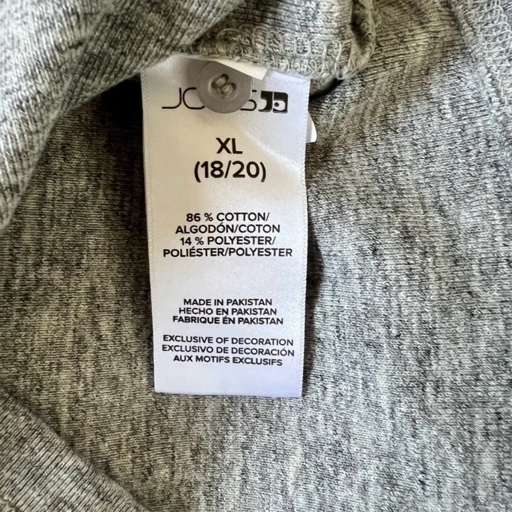 Joe’s Jeans Boys Junior Grey Long Sleeve Henley | XL (18-20)